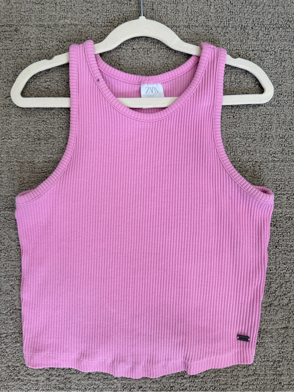 ZARA Kids Tank Top Pink Ribbed Summer Fashion Jeans